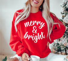 Load image into Gallery viewer, Round Script Merry &amp; Bright #BS7564
