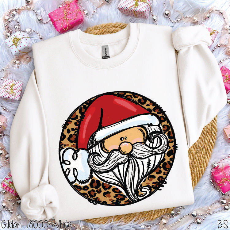 Light Skin Round Leopard Santa #BS2365