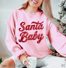 Load image into Gallery viewer, Santa Baby Faux Sequin #BS8587A *10/12 PRINTS ON ORDER AND EXTRAS POSTED FOR PURCHASE BEFORE ARRIVAL
