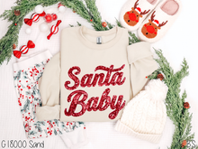 Load image into Gallery viewer, Santa Baby Faux Sequin #BS8587A *10/12 PRINTS ON ORDER AND EXTRAS POSTED FOR PURCHASE BEFORE ARRIVAL
