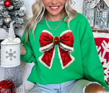 Load image into Gallery viewer, Santa Buckle Coquette Bow #BS7403
