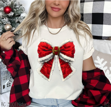 Load image into Gallery viewer, Santa Buckle Coquette Bow #BS7403
