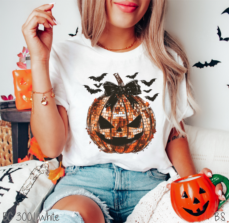 Scary Orange Disco Pumpkin #BS7167