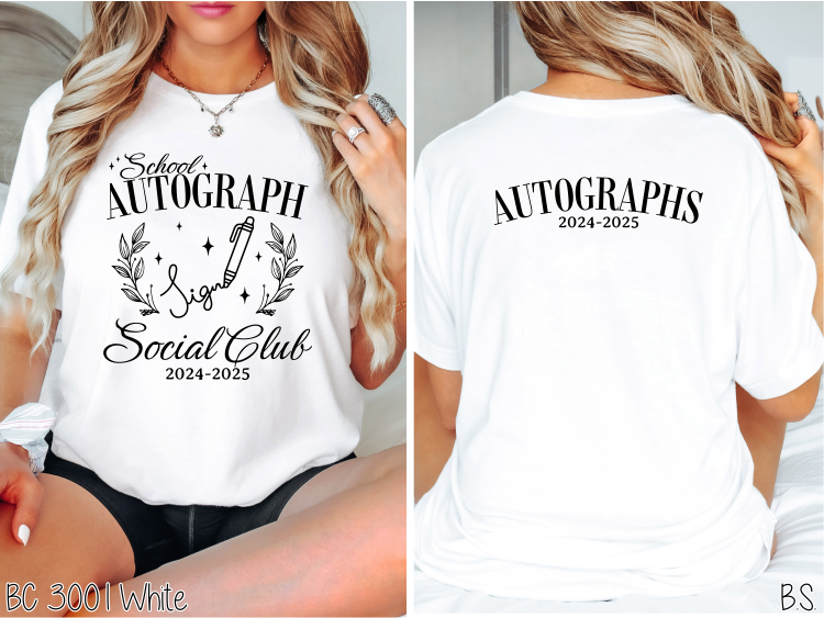 School Autograph Social Club #BS8055 *PREORDER CLOSING SUNDAY 4/20 @ MIDNIGHT CST