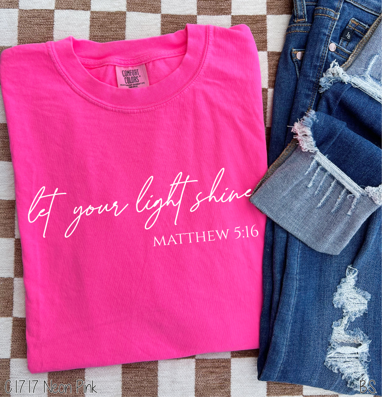 Script Let Your Light Shine #BS8377