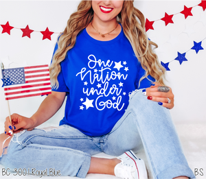 Script One Nation Under God Stars #BS6951