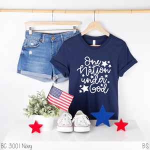 Script One Nation Under God Stars #BS6951
