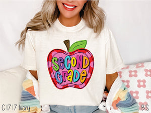 Second Grade Apple Pink Dots #BS7068