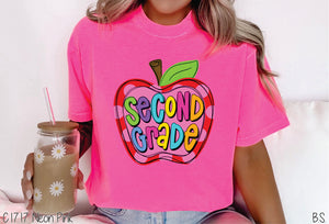 Second Grade Apple Pink Dots #BS7068