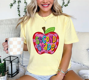 Second Grade Apple Pink Dots #BS7068