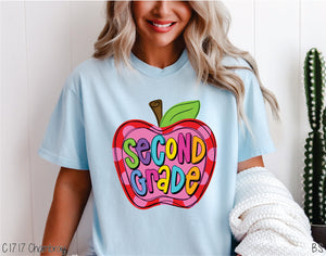 Second Grade Apple Pink Dots #BS7068