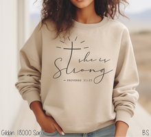 Load image into Gallery viewer, She Is Strong Cross T #BS2895
