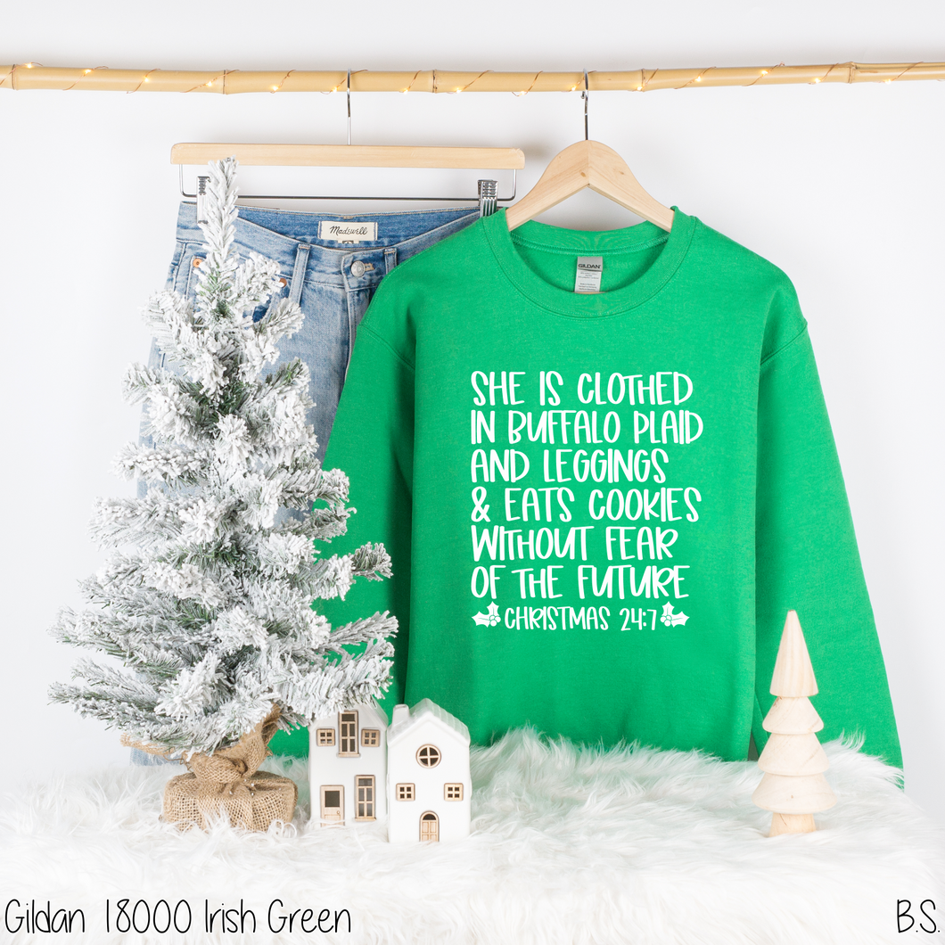 She Is Clothed In Buffalo Plaid #BS137