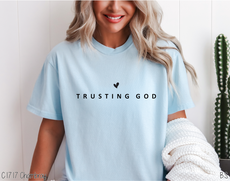 Simple Trusting God With Heart #BS7130 – Bama Signs & Screens