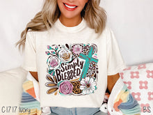 Load image into Gallery viewer, Simply Blessed Flower Cross #BS8022
