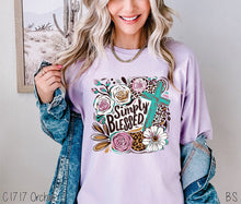 Load image into Gallery viewer, Simply Blessed Flower Cross #BS8022
