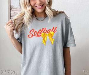 Softball Coquette Bow #BS6663