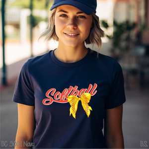 Softball Coquette Bow #BS6663