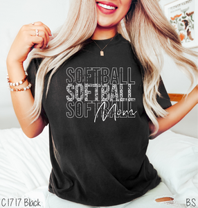 Softball Mom Stacked Leopard #BS5895