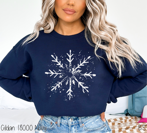 Splatter Distressed Snowflake #BS7489
