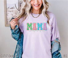 Load image into Gallery viewer, Spring Color Faux Embroidery Mama #BS6610
