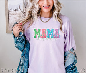 Spring Color Faux Embroidery Mama #BS6610