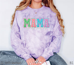 Spring Color Faux Embroidery Mama #BS6610