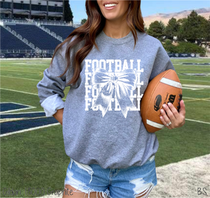 Stacked Football Coquette One Color #BS7368