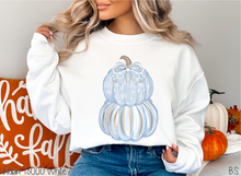 Load image into Gallery viewer, Stacked Grand Millennial Blue Pumpkin #BS8410 *8/24 PRINTS ON ORDER AND EXTRAS POSTED FOR PURCHASE BEFORE ARRIVAL
