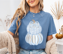 Load image into Gallery viewer, Stacked Grand Millennial Blue Pumpkin #BS8410 *8/24 PRINTS ON ORDER AND EXTRAS POSTED FOR PURCHASE BEFORE ARRIVAL
