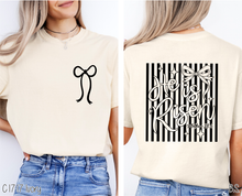 Load image into Gallery viewer, Stripped Coquette He Is Risen #BS8998 *PREORDER CLOSING SUNDAY 3/1 @ MIDNIGHT CST
