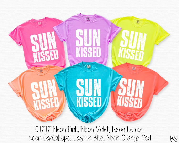 Sun Kissed Stamped Letters #BS8132