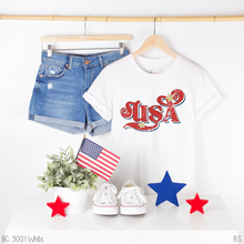 Load image into Gallery viewer, Swirl Glitter Star Distressed USA #BS5527
