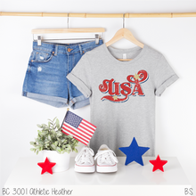 Load image into Gallery viewer, Swirl Glitter Star Distressed USA #BS5527
