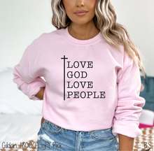 Load image into Gallery viewer, Tall Cross Love God Love People #BS6435
