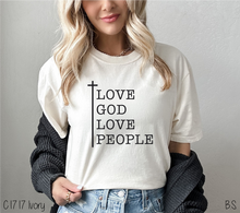 Load image into Gallery viewer, Tall Cross Love God Love People #BS6435

