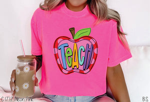 Teach Apple Pink Dots #BS7064