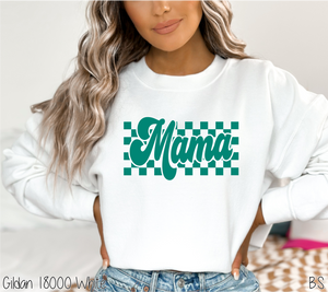 Teal Checkered Mama #BS6691