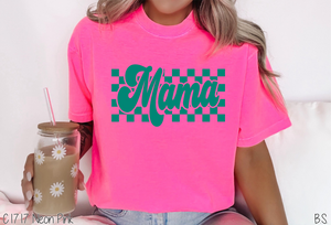 Teal Checkered Mama #BS6691