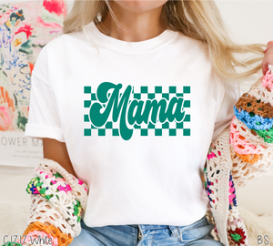 Teal Checkered Mama #BS6691