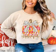 Load image into Gallery viewer, Thankful Faux Glitter Pumpkin #BS7482
