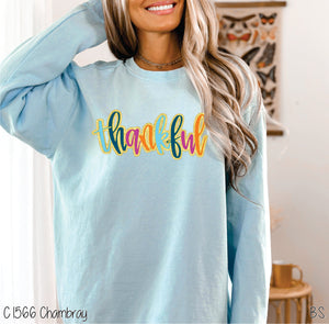 Thankful Hand Lettered Gold Foil #BS8506