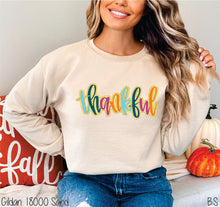 Load image into Gallery viewer, Thankful Hand Lettered Gold Foil #BS8506
