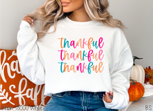 Load image into Gallery viewer, Thankful Stacked Colorful Lettering #BS7322
