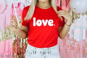 Thick Lettered Love With Heart #BS6379