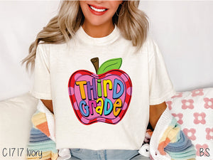 Third Grade Apple Pink Dots #BS7069