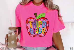 Third Grade Apple Pink Dots #BS7069