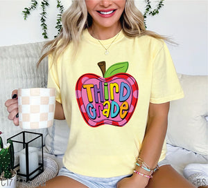 Third Grade Apple Pink Dots #BS7069