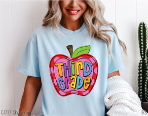 Third Grade Apple Pink Dots #BS7069