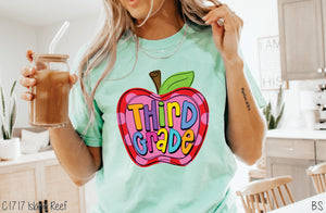 Third Grade Apple Pink Dots #BS7069